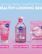Nivea Rose Touch hidratáló gézmaszk 1 db