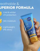Nivea SUN Alpin napozó arckrém a hideg és a szél ellen SPF 50+ 40 ml