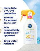 Nivea SUN Babies & Kids gyermek spray a napozáshoz az érzékeny bőrre SPF 50+ 250 ml
