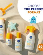 Nivea SUN Babies & Kids gyermek spray a napozáshoz az érzékeny bőrre SPF 50+ 250 ml