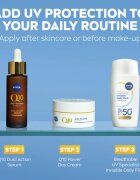 Nivea SUN Invisible Daily Fluid gyengéd védő folyadék SPF 50+ 40 ml