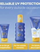 Nivea SUN Kids színezett napozó spray gyermekeknek SPF 50+ 200 ml