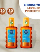 Nivea SUN Protect & Bronze száraz olaj napozáshoz SPF 20 200 ml