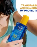 Nivea SUN Protect & Dry Touch láthatatlan napozó spray SPF 30 200 ml