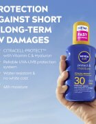 Nivea SUN Protect & Moisture hidratáló napozó spray SPF 30 200 ml