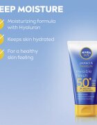Nivea SUN Protect & Moisture hidratáló napozótej hialuronsavval SPF 50+ 150 ml