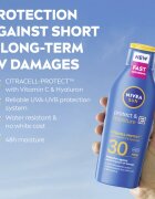 Nivea SUN Protect & Moisture hidratáló napozótej SPF 30 400 ml