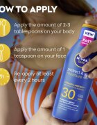 Nivea SUN Protect & Moisture hidratáló napozótej SPF 30 400 ml