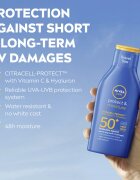 Nivea SUN Protect & Moisture hidratáló napozótej SPF 50+ 100 ml