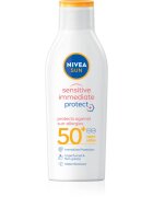 Nivea SUN Sensitive Immediate naptej érzékeny bőrre SPF 50+ 200 ml