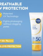 Nivea SUN Shine Control napozó arckrém SPF 50+ SPF 50+ 40 ml