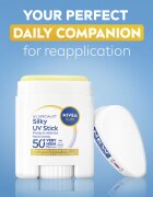 Nivea SUN Silky UV Stick napozó krém stift SPF 50+ 15 g