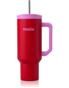Noelle Tumbler rozsdamentes termosz szívószállal Red 1 db