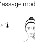 Notino Beauty Electro Collection Facial cleansing brush and heating eye massager arctisztító kefe és melegítő szemmasszírozó 1 db