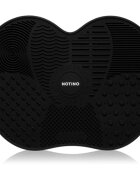 Notino Makeup Brushes Silicone Cleaning Mat For Make-Up Brushes tisztító ecset alátét Black 1 db