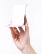 Notino Mirrors Compact Mirror kozmetikai tükör Leatherette Beige 1 db