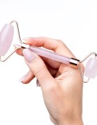 Notino Skincare Tools Rose Quartz Massage Roller masszázs szegédeszköz az arcra és a szem környékére 1 db