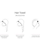 Notino Spa Collection Hair Towel törölköző hajra Lilac 1 db
