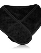 Notino Spa Collection Spa headband and make-up removal pads set sminklemosó szett spa fejpánttal Black 7 db