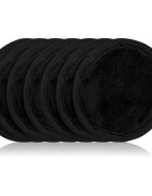 Notino Spa Collection Spa headband and make-up removal pads set sminklemosó szett spa fejpánttal Black 7 db