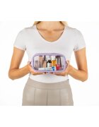 Notino Travel Collection Clear Organizer Set utazó szett kozmetikumokra Purple 4 db