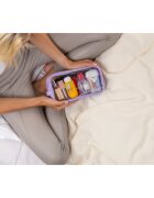 Notino Travel Collection Clear Organizer Set utazó szett kozmetikumokra Purple 4 db
