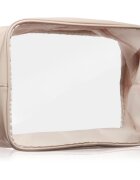 Notino Travel Collection Extra Large Clear Organizer átlátszó kozmetikai táska XL Beige 275x20x125 cm 1 db