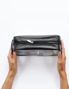 Notino Travel Collection Large Clear Organizer átlátszó kozmetikai táska L Black 26x14x85 cm 1 db