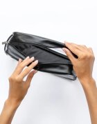 Notino Travel Collection Large Clear Organizer átlátszó kozmetikai táska L Black 26x14x85 cm 1 db
