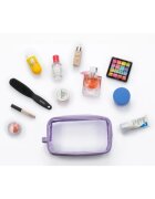 Notino Travel Collection Large Clear Organizer átlátszó kozmetikai táska L Purple 1 db