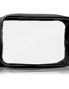 Notino Travel Collection Medium Clear Organizer átlátszó kozmetikai táska M Black 24x125x5 cm 1 db