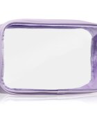 Notino Travel Collection Medium Clear Organizer átlátszó kozmetikai táska M Purple 24x125x5 cm 1 db