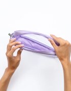 Notino Travel Collection Medium Clear Organizer átlátszó kozmetikai táska M Purple 24x125x5 cm 1 db
