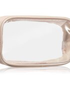 Notino Travel Collection Small Clear Organizer átlátszó kozmetikai táska átlátszó S Beige 20x10x5 cm 1 db