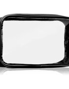Notino Travel Collection Small Clear Organizer átlátszó kozmetikai táska átlátszó S Black 20x10x5 cm 1 db