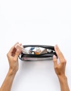 Notino Travel Collection Small Clear Organizer átlátszó kozmetikai táska átlátszó S Black 20x10x5 cm 1 db