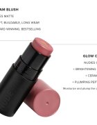 Nudestix Nudies Matte + Glow Core multifunkcionális smink a szemre az ajkakra és az arcra árnyalat Pink Ice 6 g