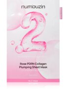 Numbuzin No. 2 Rose PDRN Collagen Plumping Sheet Mask hidratáló gézmaszk az élénk bőrért 5 db