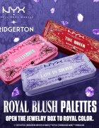 NYX Professional Makeup Bridgerton Royal Blush arcpirosító paletta árnyalat 02 Lady In Silver 2x5 g