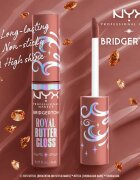 NYX Professional Makeup Bridgerton Royal Butter Gloss ajakfény árnyalat 02 Praline 8 ml
