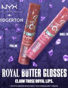 NYX Professional Makeup Bridgerton Royal Butter Gloss ajakfény árnyalat 02 Praline 8 ml