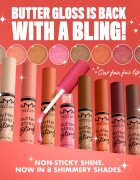 NYX Professional Makeup Butter Gloss Bling ajakfény csillogó árnyalat 08 HU$TLA 8 ml