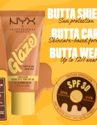 NYX Professional Makeup Buttermelt Glaze világosító tonizáló fluid SPF 30 árnyalat 04 Almond Butta 30 ml