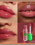 NYX Professional Makeup Gingerbaddie Land Gum Drop ajakfény árnyalat 02 Bubblegum Burst 1 db