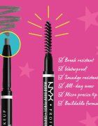 NYX Professional Makeup Micro Brow Pencil szemöldök ceruza árnyalat 7.5 Grey 0.09 g