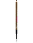 NYX Professional Makeup Powder Louder szemöldök ceruza kefével árnyalat Soft Brown 1 db