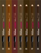 NYX Professional Makeup Powder Louder szemöldök ceruza kefével árnyalat Soft Brown 1 db