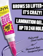 NYX Professional Makeup The Brow Glue Crazy Lift hosszantartó szemöldök gél 7 ml