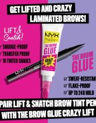 NYX Professional Makeup The Brow Glue Crazy Lift hosszantartó szemöldök gél 7 ml