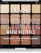NYX Professional Makeup Ultimate Shadow Palette szemhéjfesték árnyalat Warm Neutrals 16x08 g